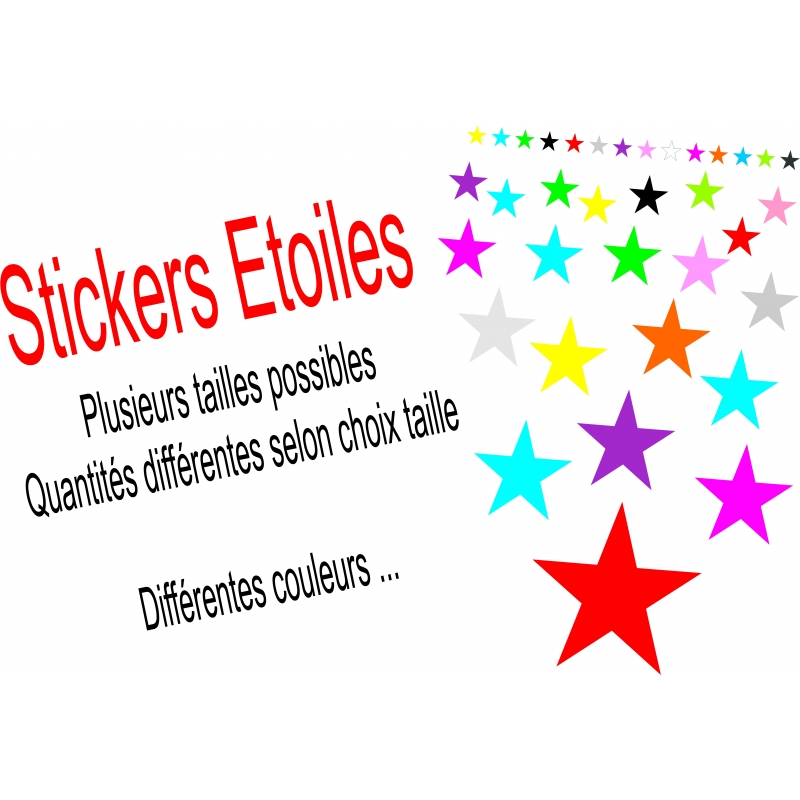 Sticker Prénom Déco Etoiles
