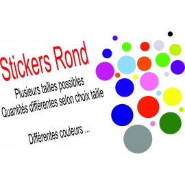 Stickers Rond Plusieurs tailles