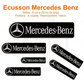 Ecusson Mercedes Benz rectangulaire /nathali-embroidery/Fabrication Française